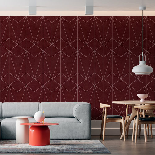 Panneau acoustique pour mur - KOMPAS&reg; - Aistec - en PET / rectangulaire / texturé