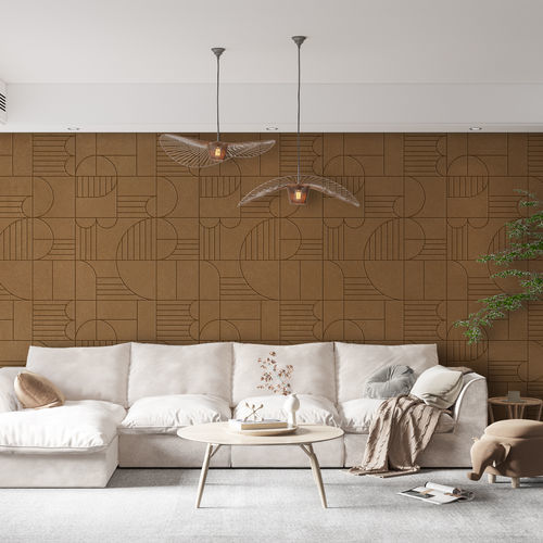 Panneau acoustique pour mur - Cubism® - Aistec - en PET / rectangulaire / texturé