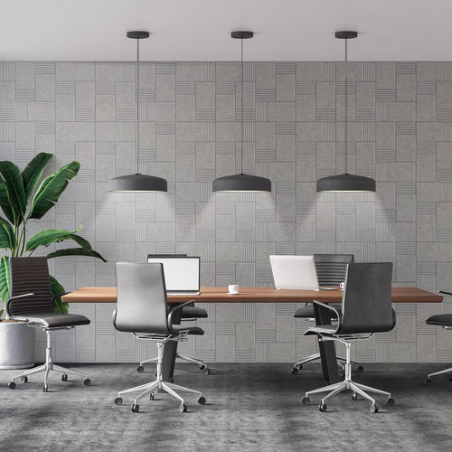 Panneau acoustique pour mur - ORIENTAL ® - Aistec - en PET / rectangulaire / texturé