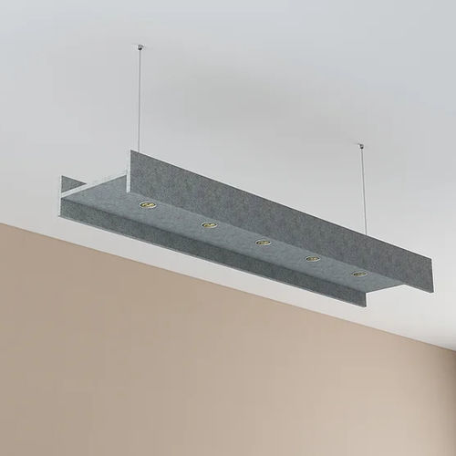 Plafonnier contemporain - I BEAM - Acoustic.ae - rectangulaire / en fibre de polyester / en PET