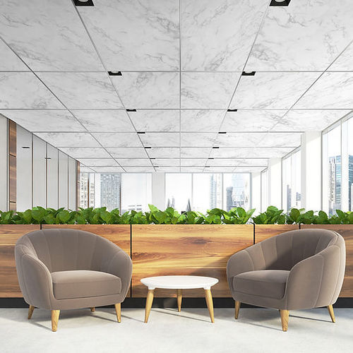 Panneau acoustique pour plafond - 60 / 60 - Acoustic.ae - en fibre de polyester / en PET / carré