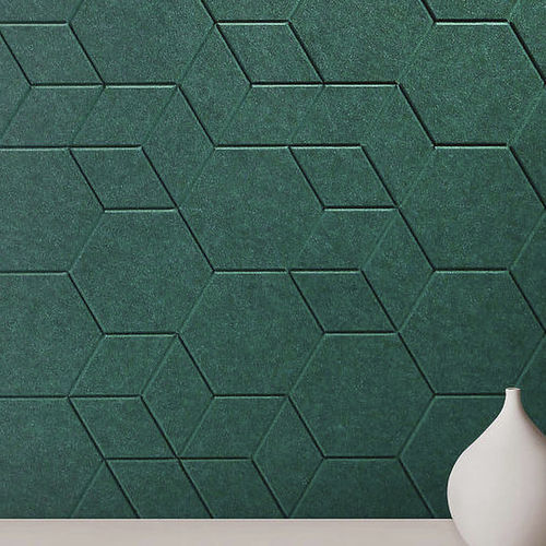 Panneau acoustique pour mur - TIMBRE - Acoustic.ae - en fibre de polyester / en PET / vert