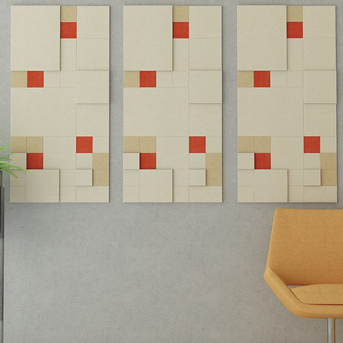 Panneau acoustique pour mur - ARRAY - Acoustic.ae - en fibre de polyester / en PET / rectangulaire