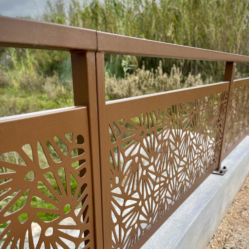 Clôture découpée au laser - CORTEN - Quaglia Diffusion - à panneaux / de jardin / en acier thermolaqué