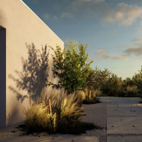 Borne d'éclairage de jardin - REED - Wever & Ducré BV - contemporaine / en aluminium / à LED