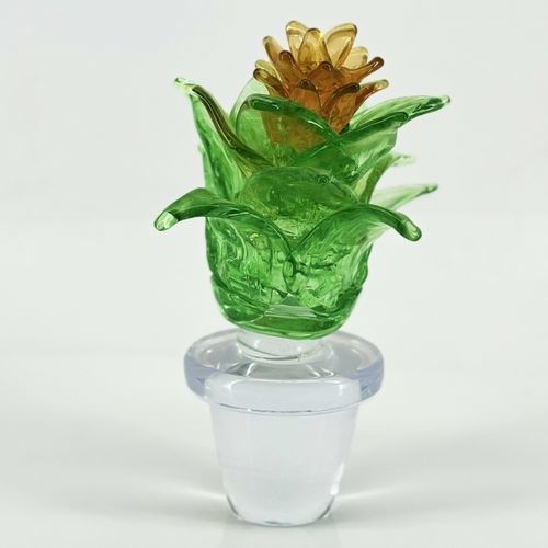 Sculpture en verre de Murano - CACTUS - Wave Murano Glass srl - en verre soufflé / à poser / multicolore