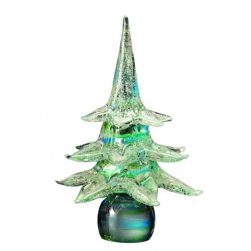 Sculpture en verre de Murano - Christmas tree - Wave Murano Glass srl - en verre soufflé / à poser / bleue