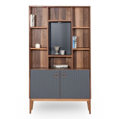 Bibliothèque contemporaine - SECRET - NDESIGN - en bois laqué / en placage de bois / en métal