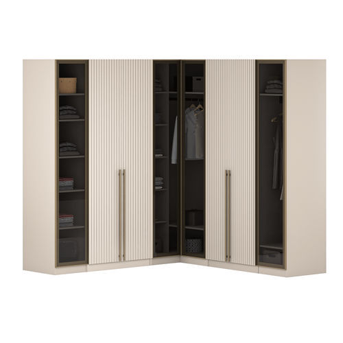 Armoire d'angle - Blush - NDESIGN - contemporaine / en bois laqué / en verre