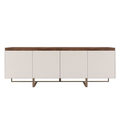Buffet contemporain - Sacramento  - NDESIGN - en placage de bois / en métal / blanc