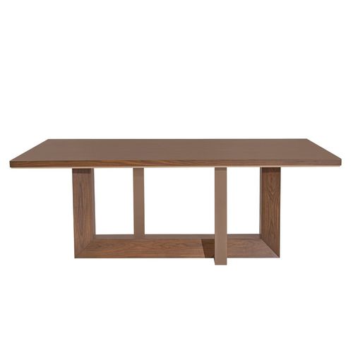 Table à manger contemporaine - Sacramento  - NDESIGN - en placage de bois / avec piètement en plaqué bois / rectangulaire