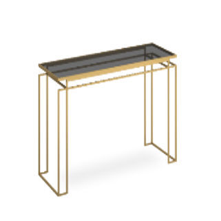 Console contemporaine - Crimson  - NDESIGN - en verre / en marbre / avec piètement en laiton