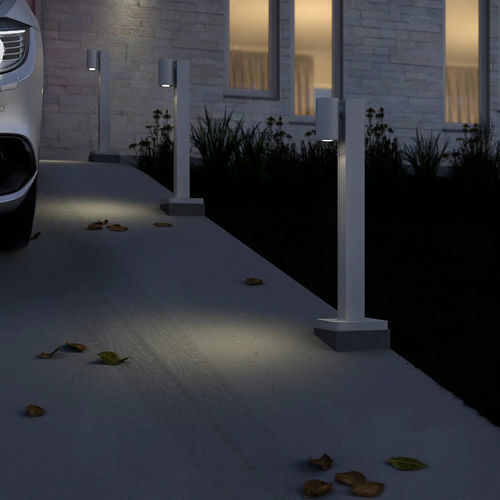 Borne d'éclairage de jardin - L92 - MP Design Inc. - urbaine / contemporaine / en aluminium anodisé