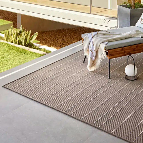 Tapis contemporain - LYRA OAT NUT - Rols Carpets - à rayures / en PET / rectangulaire