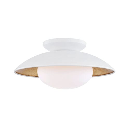 Plafonnier contemporain - CADENCE - Mitzi - rond / en verre / à incandescence