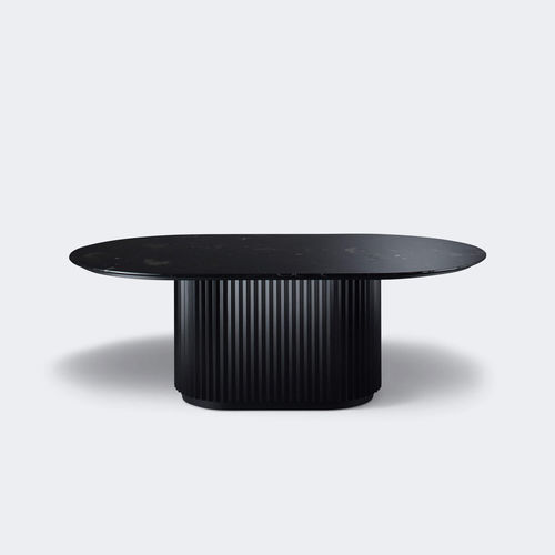 Table à manger contemporaine - ETERNEL - Milla & Milli - en bois massif / en acier / en marbre