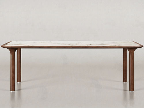 Table contemporaine - PILLAR - Spalli - en noyer / en frêne / en bois huilé