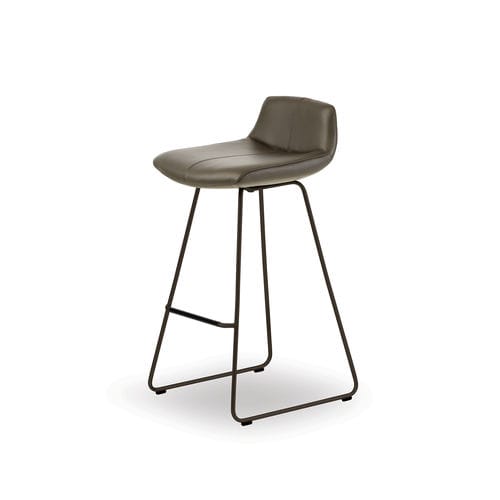 Chaise de bar contemporaine - Caron - Leolux Global bv - d'intérieur / en tissu / en cuir