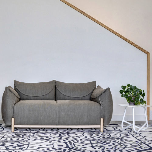 Canapé contemporain - Bros - Lagranja Collection - en tissu / en cuir / gris