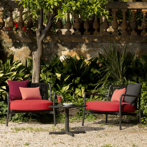 Fauteuil contemporain - Bold - Lagranja Collection - en tissu / en aluminium / en corde