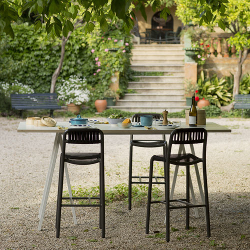 Chaise de bar contemporaine - Bold - Lagranja Collection - d'extérieur / d'intérieur / en polyester