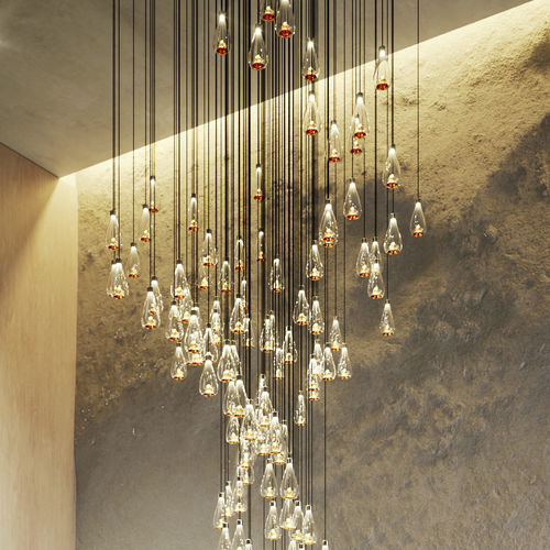 Lustre contemporain - HAIDA - Sans Souci s r.o. - en verre / en cristal / en métal