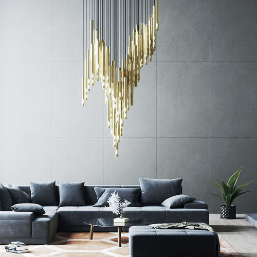 Lustre contemporain - SYMPHONY - Sans Souci s r.o. - en cristal / en métal / 11 ampoules