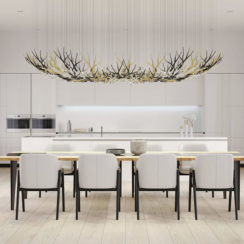 Lustre contemporain - ANTLERS - Sans Souci s r.o. - en cristal / 10 ampoules / 3 ampoules