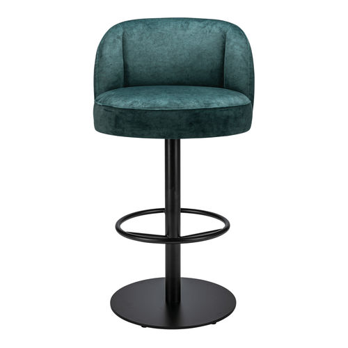 Chaise de bar contemporaine - Lux 04 HS - Satelliet Originals - d'intérieur / en velours / avec piètement en métal