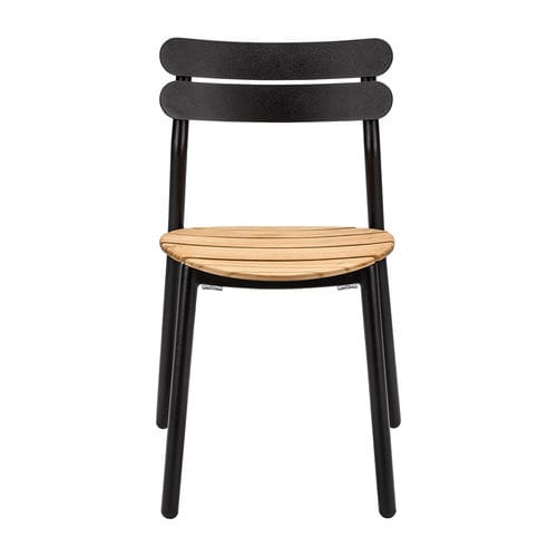 Chaise contemporaine - Noto SC - Satelliet Originals - d'extérieur / en teck / en aluminium