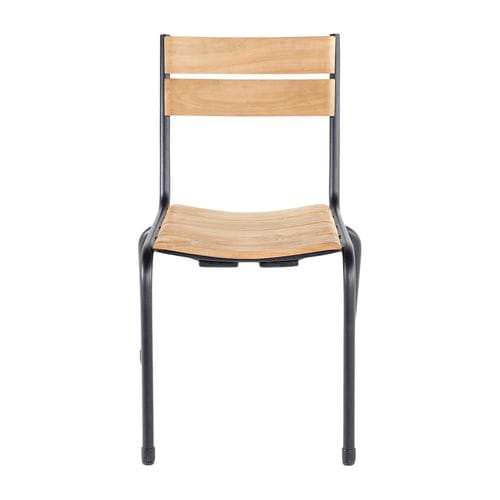Chaise contemporaine - Girola - Satelliet Originals - d'extérieur / en tissu / en teck