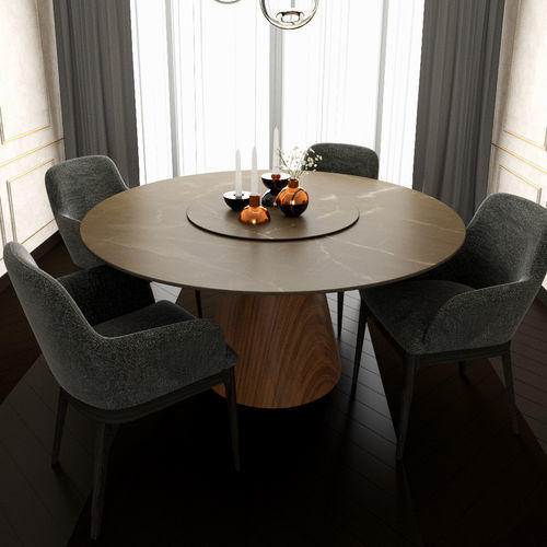 Table contemporaine - PISA - Kico srl - en noyer / en frêne / en placage de bois
