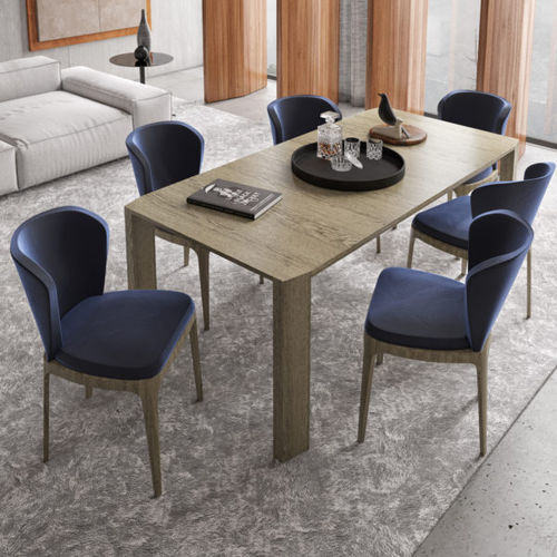 Chaise de salle à manger contemporaine - FLO - Kico srl - d'intérieur / en tissu / en cuir