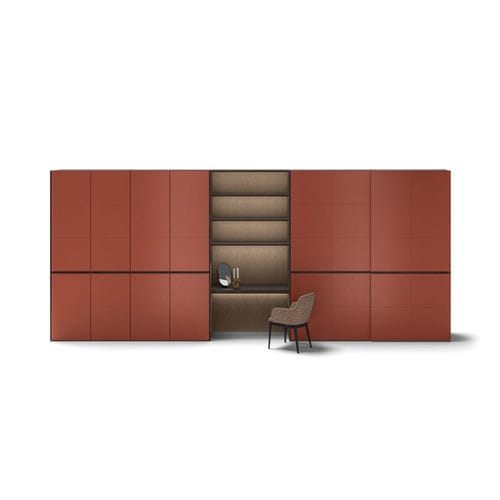 Armoire modulable - POLO - Kico srl - contemporaine / en cuir / à portes battantes