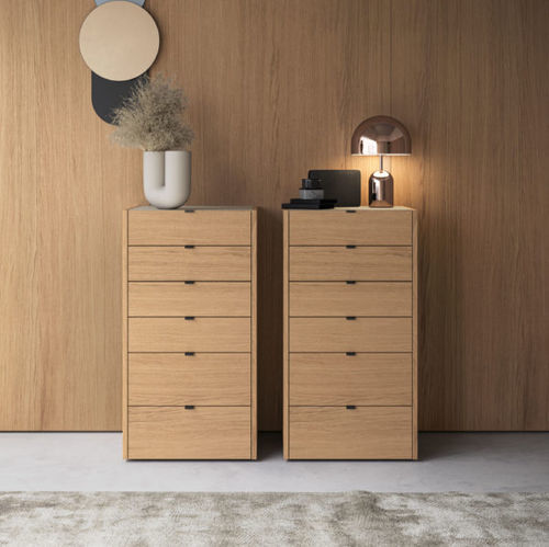 Chiffonnier contemporain - WIRE - Kico srl - en chêne / en noyer / en mélaminé