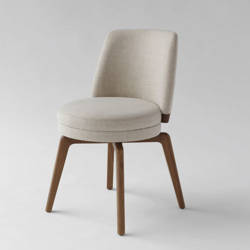 Chaise contemporaine - MACARON  - Piaval srl - d'intérieur / en tissu / avec piètement en hêtre