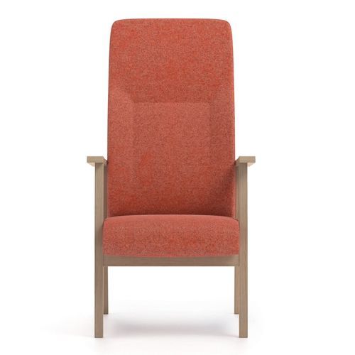 Fauteuil contemporain - SWING - Piaval srl - en tissu / en hêtre / à dossier haut