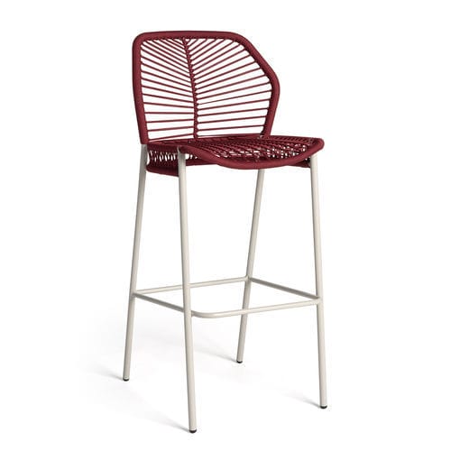 Chaise de bar contemporaine - LE FOGLIE - Piaval srl - d'extérieur / en corde / avec piètement en métal
