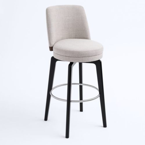 Chaise de bar contemporaine - MACARON  - Piaval srl - d'intérieur / en tissu / avec piètement en métal