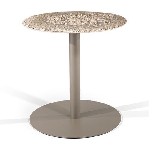 Table d'appoint contemporaine - kauai - IBTW In Between Outodoor Importaçãoe Exportação ltd - en céramique / avec piètement en aluminium / ronde