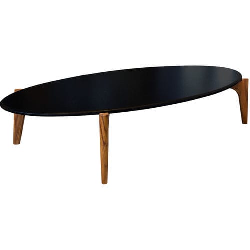 Table basse contemporaine - patmos - IBTW In Between Outodoor Importaçãoe Exportação ltd - en marbre / avec piètement en teck / ovale