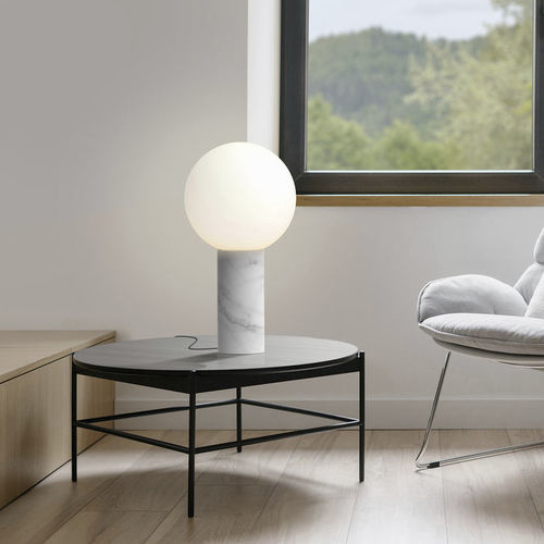 Lampe de table - PILAR - Pablo Designs - en verre / en marbre / en opale