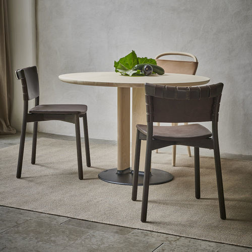 Chaise contemporaine - NORDIC  - Gemla Fabrikers AB - d'intérieur / en cuir / avec piètement en frêne