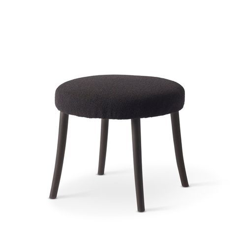 Tabouret classique - KOBBE - Gemla Fabrikers AB - en cuir / en tissu / avec piètement en hêtre