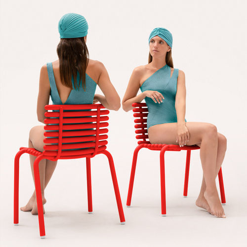 Chaise de salle à manger contemporaine - TUBA  - Diabla - d'extérieur / de plage / d'intérieur
