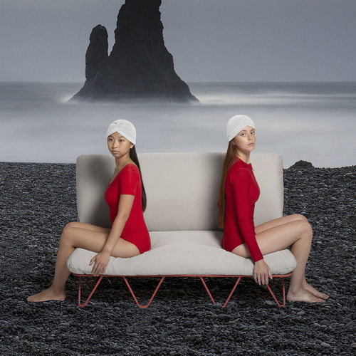 Canapé contemporain - VALENTINA UP - Diabla - d'extérieur / en tissu / avec revêtement amovible