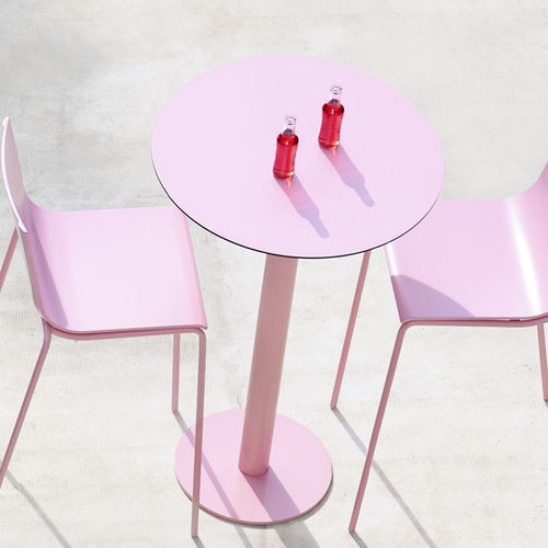 Table mange-debout contemporaine - MONA  - Diabla - en acier galvanisé / en acier thermolaqué / avec piètement en acier