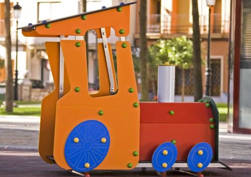 Véhicule pour aire de jeux - THE LOCOMOTIVE   - mobipark