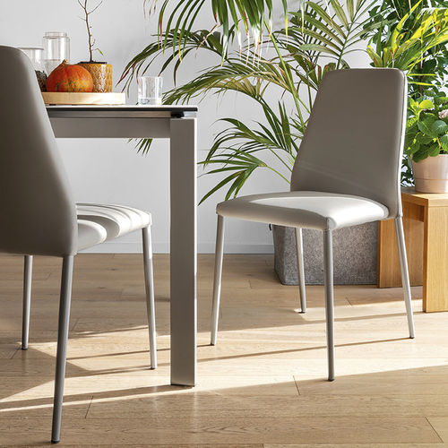 Chaise contemporaine - CLUB - Connubia - pour salon / d'intérieur / en simili cuir
