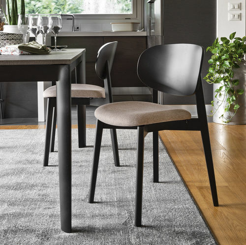 Chaise contemporaine - EIDE - Connubia - d'extérieur / en tissu / en simili cuir